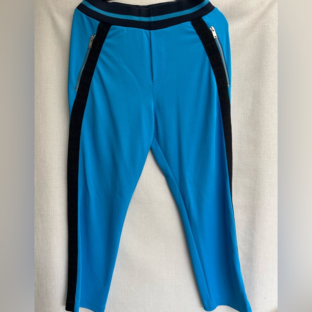 New Men's "Iceberg" Turquoise/Black Joggers